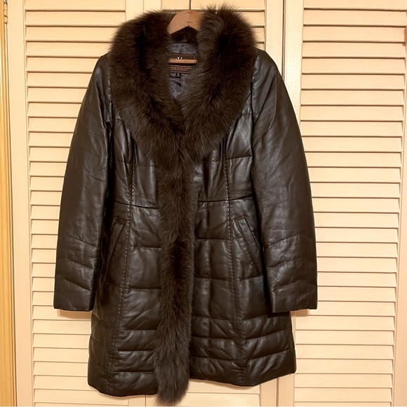 Leather coat
